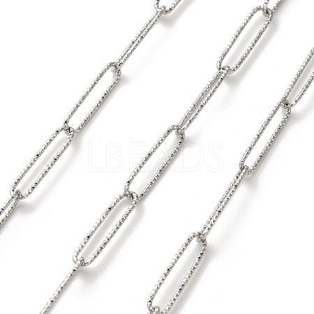 304 Stainless Steel Paperclip Chains CHS-A016-08P-A-1