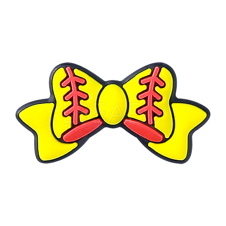 Bowknot Silicone Beads PW-WGAABD0-03-1