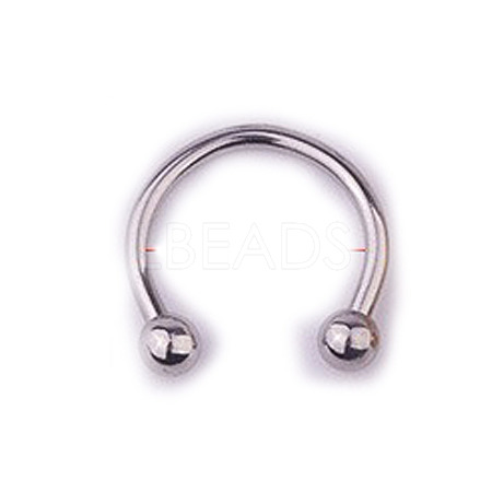 303 Stainless Steel Circular/Horseshoe Barbell Nose Rings WG86D19-01-1