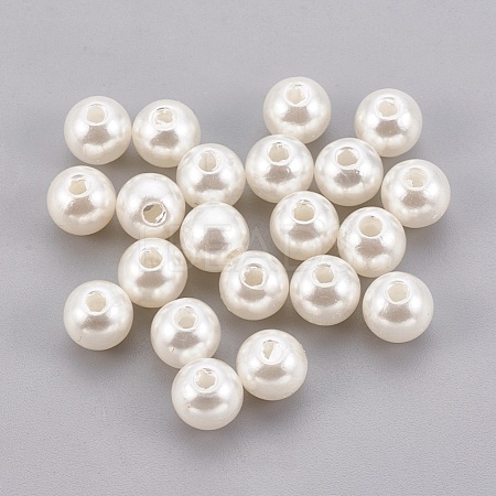 ABS Plastic Imitation Pearl Beads KY-G009-4mm-02-1