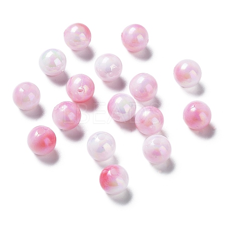 Two Tone Opaque Acrylic Beads LS-SACR-P024-01A-W06-1