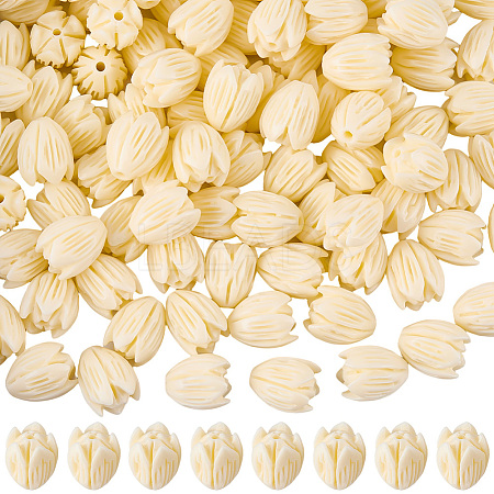 100Pcs Synthetic Coral Beads FIND-SC0023-04-1
