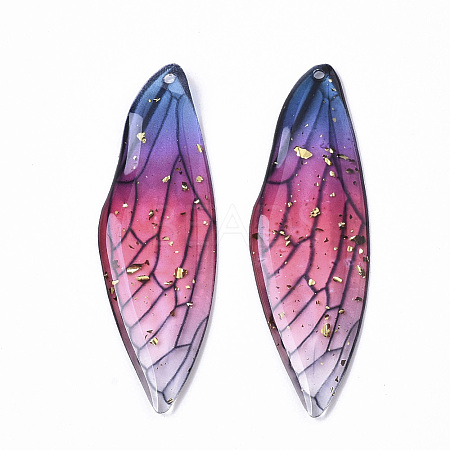 Transparent Epoxy Resin Big Pendants LS-X-RESI-T046-01E-1
