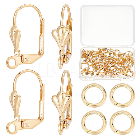 50Pcs Brass Leverback Earring Findings DIY-CN0002-22-1