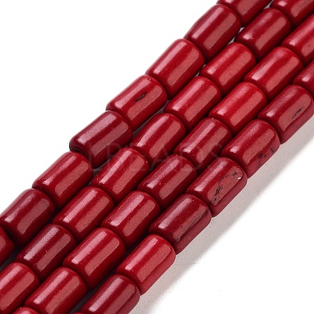 Synthetic Turquoise Beads Strands TURQ-G120-4x6mm-07-1