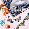 Ethnic Style Embroidery Polyester Ribbons OCOR-WH0060-48A-4