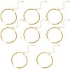 8Pcs Half Finished Brass Round Beaded Bracelets AJEW-NB0003-64-1