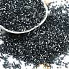 Imitation Cat Eyes Glass Seed Beads X-SEED-H003-03K-1
