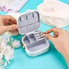 Square PU Leather & PP & Silicone Jewelry Set Box AJEW-TAC0014-13B-6