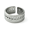 304 Stainless Steel Open Cuff Ring RJEW-L110-006P-2