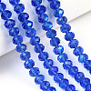 Electroplate Glass Beads Strands EGLA-A034-T6mm-L26-4