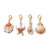 Shell & Starfish Acrylic Pendant Decorations HJEW-JM02771-2