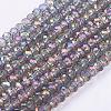 Electroplate Glass Beads Strands EGLA-D020-3x2mm-73-1