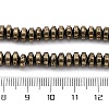 Electroplated Natural Lava Rock Beads Strands G-A256-E01-01A-4