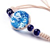 Handmade Dry Pressed Flower Link Bracelet for Girl Women BJEW-C004-01F-2