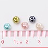 Pastel Mix Pearlized Glass Pearl Beads HY-X006-6mm-12-4