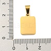 PVD Vacuum Plating 304 Stainless Steel Pave Natural White Shell Pendants STAS-S130-03G-P-3