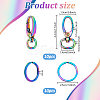 20Pcs 2 Style Oval Alloy Swivel Clasps Lanyard Snap Hook FIND-PH0026-93-2