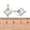 Tibetan Style Alloy Octagon with Church Connector Charms FIND-Z099-16AS-01-3