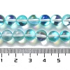 Synthetic Moonstone Beads Strands G-P528-J02-17-4