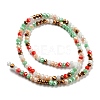 Glass Beads Strands EGLA-A034-M4mm-35-3