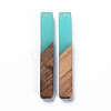 Resin & Walnut Wood Big Pendants X-RESI-S358-39L-2