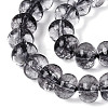 Crackle Transparent Glass Beads Strands GLAA-N074-02B-06-4