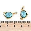 Synthetic Turquoise Pendants KK-U043-52G-03-3