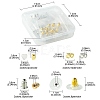 142Pcs 8 Style Brass & Silicone Earring Nuts KK-YW0001-44-3