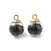 Glass Round Pendants GLAA-P063-01G-12-1