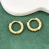 Brass Huggie Hoop Earrings KK-CBA8324-18E-G-3