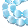 Dyed Natural Selenite Beads Strands G-T138-232C-3