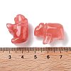 Cherry Quartz Glass Carved Figurines DJEW-L023-F08-3