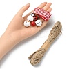 DIY Christmas Snowman Pendant Decoration Making Kit DIY-YW0007-36-4