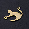 201 Stainless Steel Kitten Links connectors STAS-T049-T647-2-2