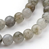 Natural Labradorite Bead Strands G-K152-03-4mm-2