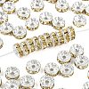 Brass Grade A Rhinestone Spacer Beads RB-A014-Z8mm-13S-1