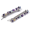 Platinum Plated Alloy French Hair Barrettes PHAR-T003-01-3