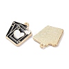 Alloy Enamel Pendants ENAM-O001-11M-G-2