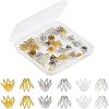 Multi-Petal Brass Bead Caps KK-CA0001-01-1