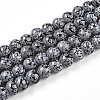 Transparent Baking Paint Glass Beads Strands DGLA-N009-8mm-10-1