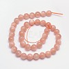 Natural Sunstone Beads Strands G-M262-10mm-06-2
