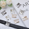 CHGCRAFT 6 Pairs 3 Colors Alloy Interlocking Clasps FIND-CA0009-21-6