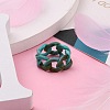 Acrylic Curb Chains Finger Rings X-RJEW-JR00311-6