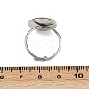 304 Stainless Steel Cuff Ring Components STAS-D372-03P-05-3