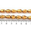 Electroplate Glass Beads Strands EGLA-D017-12x8mm-3-3