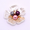 ABS Imitation Pearl Cabochons Accessories FIND-TAC0001-13A-1