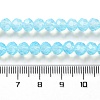 Baking Paint Transparent Glass Beads Strands DGLA-A034-J6MM-D08-4