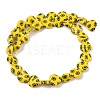 Handmade Millefiori Glass Heart Bead Strands LK-P017-13-4