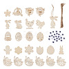 Wooden Cutouts Ornaments WOOD-TA0002-39-11